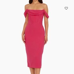 Dress the Population | Dresses | Dress The Population Ferra Strapless  Ruched Fitted Midi Dress Xs Nwt | Poshmark